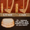 Adjustable Bread Knife for Homemade Bread with 1/2" and 1"