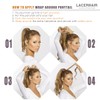 Lacer Pony Tails Extensions Human Hair Straight Wrap Around Hair