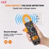 CEM Digital Clamp Meter with O-Shaped Jaw, Auto-ranging Voltage Tester