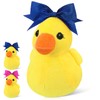 LaRandom Plush Cheer Duck with Bows Yellow Duck Soft Stuffed