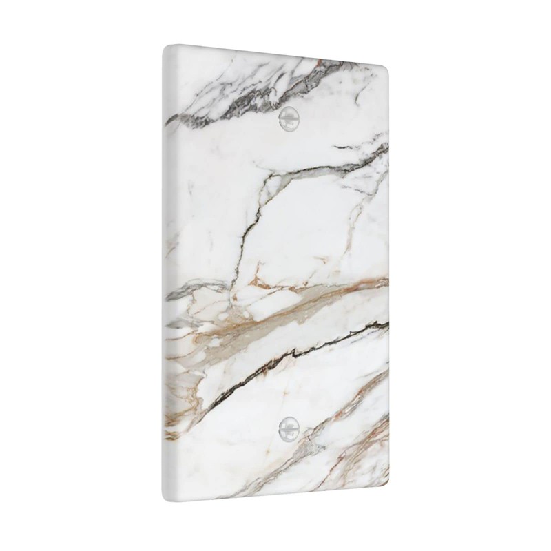 Marble Wall Plate Single Blank 1 Gang Decorative Light Switch