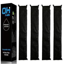 7236280 Refrigerator Air Filter Replacement, Compatible with Miele Odour-Absorbing Active AirClean Filter for Refrigerator, 4-Pack