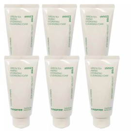 Innisfree 이니스프리 그린티 아미노 수분 클렌징 폼 150ml(신형) 6개 (HI) Innisfree Green Tea Amino Hydrating Cleansing Foam 150ml (New Version) 6 Pieces (HI)