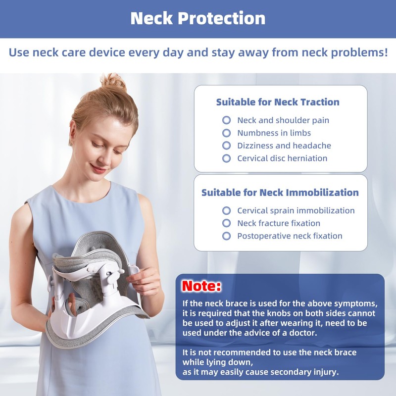 zenopax Cervical Neck Traction Device, Neck Stretcher for Neck Traction