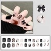 [ALLEVG] Nail Tips, 24 Pieces, Short 3D, Autumn and Winter,