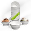 ECOWINGS X-Small 6oz (180ml) Bagasse Disposable Bowls: Stylish, Sustainable, Eco-Friendly