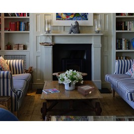 DUCIHBA Cigar Humidors Storage 25-50 Cuba Cigars Case, Tempered Glass Top Display, Handcraft Spanish Cedar Wood Desktop Cigar Box with Divider, Humidifier and Hygrometer, Gift for Man, Macassar Brown