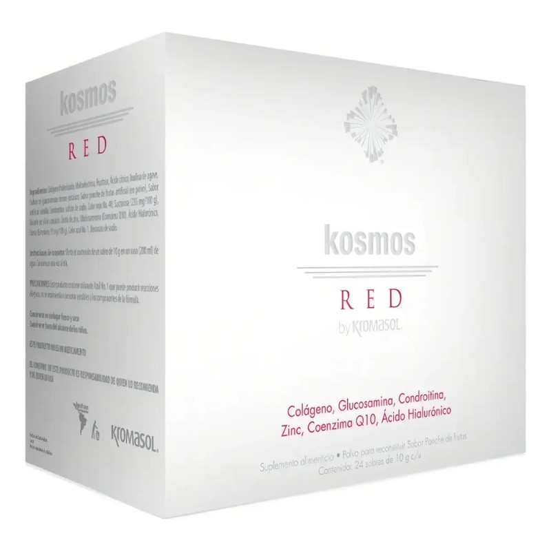 Kosmos Red By Kromasol 24 practisobres, sabor ponche de frutas,