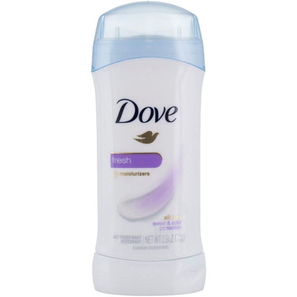 Dove Antiperspirant Deodorant, Fresh 2.6 ounces (Pack of 2)