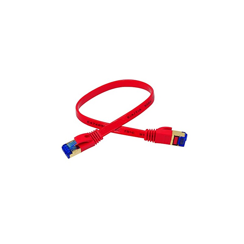 QualGear RJ45 Cat 7 Ethernet Patch Cable, 10Gpbs High-Speed Cable,