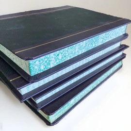 Shaw’s VTG Shaw’s Ledger book Leather 300 Pages Records Journal unused Accounting S149