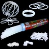 NEON FUN 100 Glow Sticks Cold White Includes 100x TopFlex