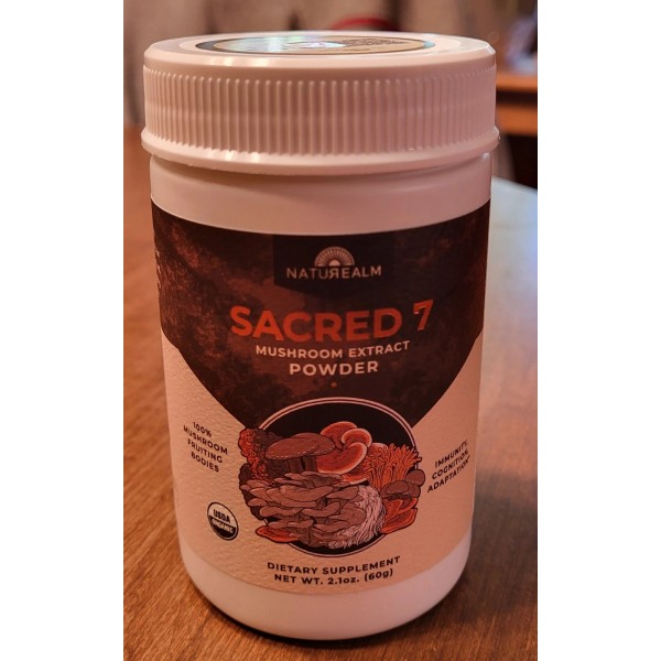 Unbranded Organic Sacred 7 Mushroom Extract Powder - Support Cognitive