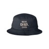 One Size Navy Bucket Best Dad Ever Embroidered Cap Dad
