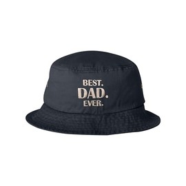 One Size Navy Bucket Best Dad Ever Embroidered Cap Dad Hat