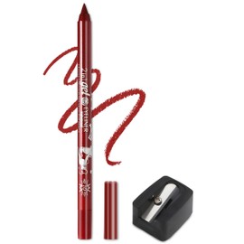 Jutqut Matte Gel Eyeliner, Red Waterproof Eye Pencil, Waterproof Long Lasting Liner Stick, Eyeliner Pen Smudge-proof Tattoo, Cream Smooth Metallic Eyeshadow Pen, Waterproof Eyeliner for Women
