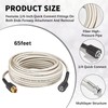 65FT Upgraded Extra Long Pressure Washer Hose 1/4 Inch, 3000