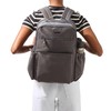 Baggallini Tribeca Expandable Laptop Backpack - 15"x11" Lightweight Work Travel