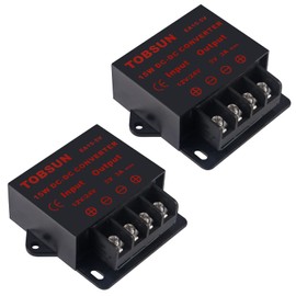 DWEII 2 Pack 12V /24V to 5V 3A Converter,DC Converter Step Down Regulator 5V Regulated Power Supplies Transformer Converter,(5V 3A 15W)