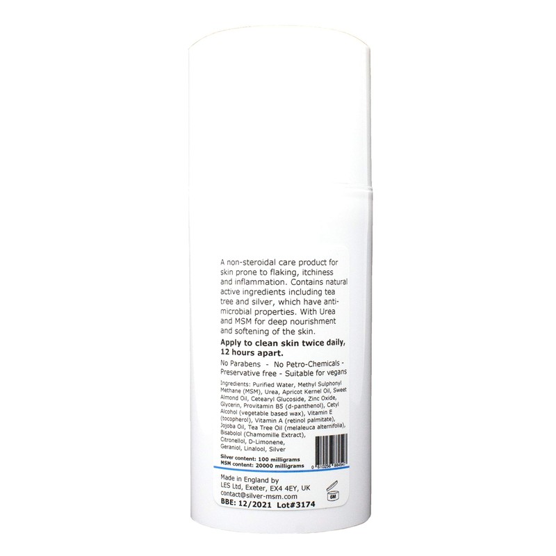 Silver-MSM Cream for Psoriasis with Australian Tea Tree - 100