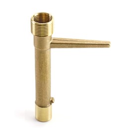 QWORK Quick Coupling Valve Key, 3/4 Inch Brass Irrigation Tool Sprinkler Key for Agricultural, Yard, Garden