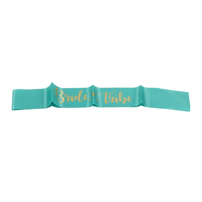 8Pcs Bride Bridesmaid Sash Gold Letters Hypoallergenic Material Wedding Bride