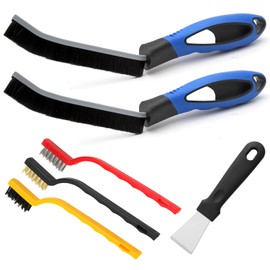 ZMDMAH Pack of 2 Grout Brush, Cleaning Brush for Bathroom and Kitchen, Grout Cleaning Brush, Split Cleaning Brush, Tile Floors with Hard Bristles