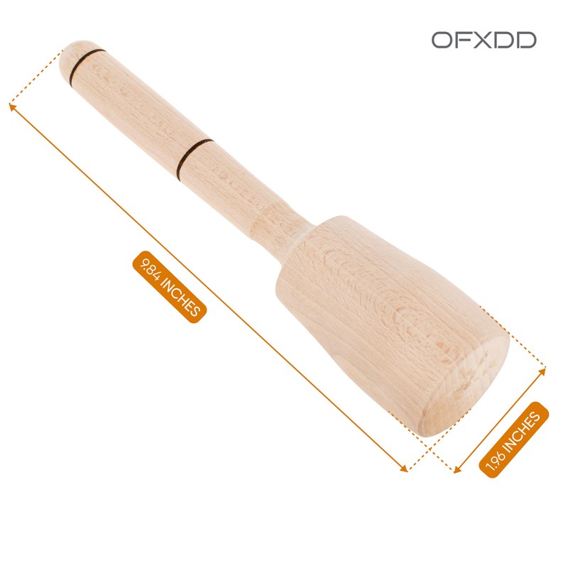 Wooden Potato Masher- Pack of 2 - Cabbage Tamper -