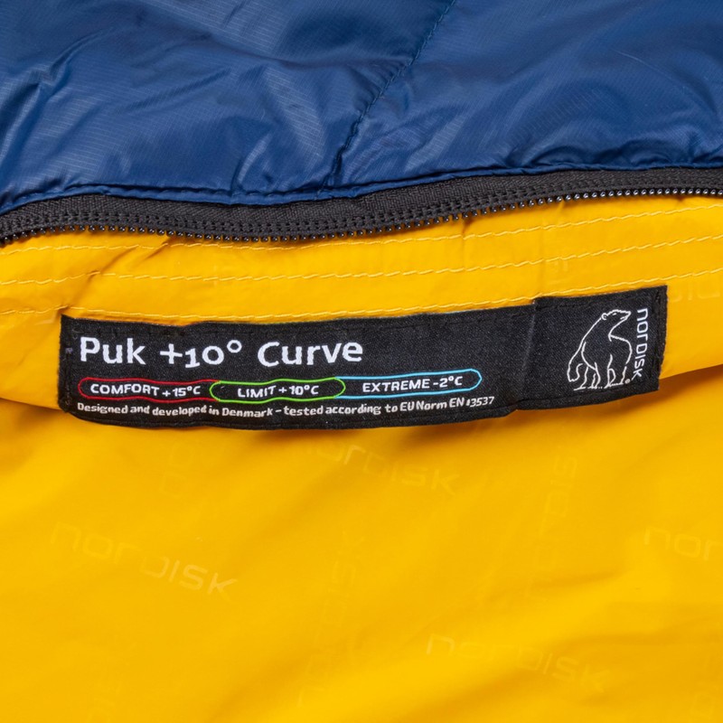 Nordisk Puk +10° Curve Sleeping Bag L Blue/Black 2022 Sleeping