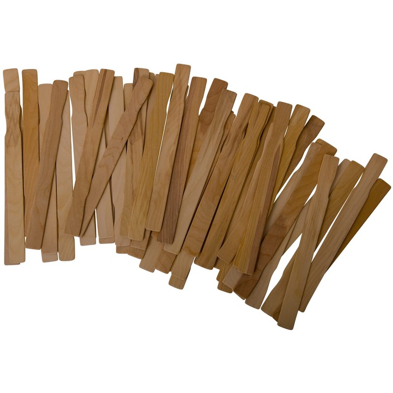 Henry Bukke's Best Birch Paint Sticks, 50 Pack, 9 Inch