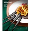 Xideman® Premium Hammered Dinner Forks (20.7cm), 6-Piece, 18/10 Stainless Steel