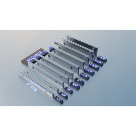 Accusize Industrial Tools 1/8'' Thickness 10 Pairs Precision Parallel Sets, 6'' Length, Eg10-1400