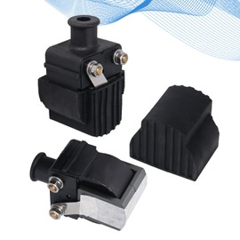 Vkinman 2Pcs Black 339-832757A4 Ignition Coil Replacement for Mercury & Mariner Outboard Boat 6-125Hp 140Hp V135 V150 210CC Chrysler Force 40Hp-150Hp 18-5186 339-7370A13 339-832757B4