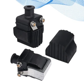 Vkinman 2Pcs Black 339-832757A4 Ignition Coil Replacement for Mercury & Mariner Outboard Boat 6-125Hp 140Hp V135 V150 210CC Chrysler Force 40Hp-150Hp 18-5186 339-7370A13 339-832757B4