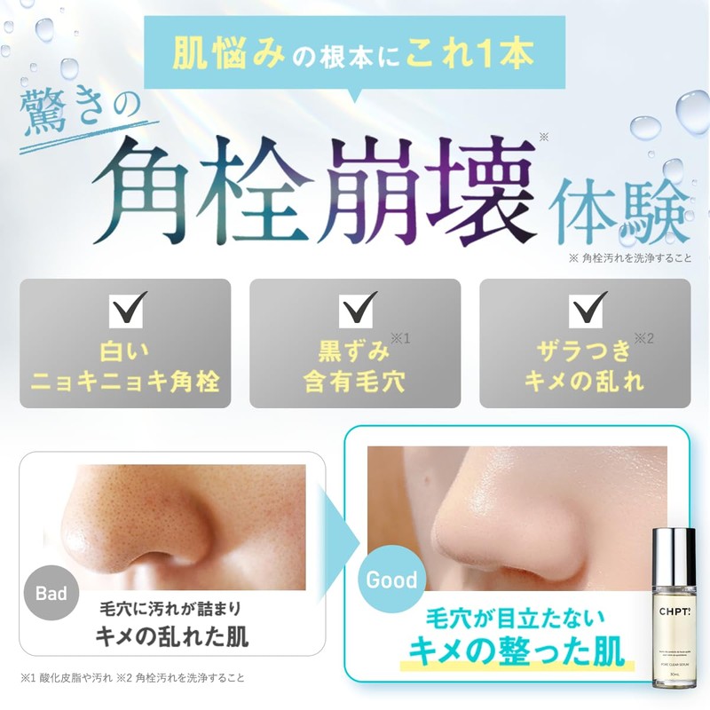 Chapter Nine Pore Clear Serum, Cleansing, Beauty Serum, Peeling, Pores,