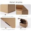 BIOBROWN 6x4x3" 50 Pack Corrugated Cardboard Boxes Small Shipping Box