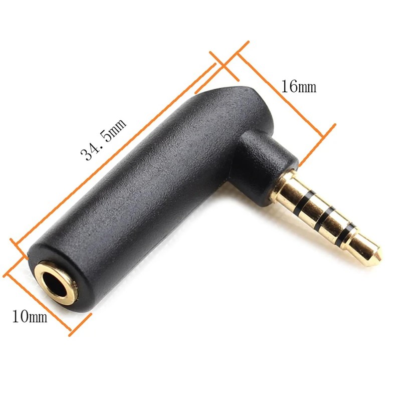 CNCTWO 3.5mm 4 Pole Stereo Mini Plug Male to Female