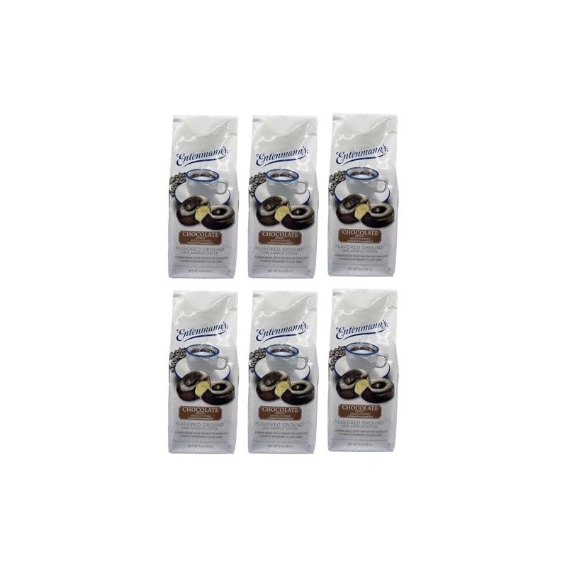 Entenmann's Coffee, Chocolate Donut Flavored Ground Coffee, Medium Roast -