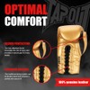 Tapout Leather Boxing Gloves (1 Pair) Lockhart Gold/Black, 08 oz