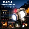Solar Powered Portable LED Camping Lantern with Fan, Green, USB