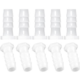 JoyTube 1/4" Plastic Pex Barb Plug End Cap Pipe Crimp Fitting (Pack of 10)