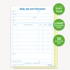 Ocean Pads Daily Job and Time Sheet Book Duplicate A5