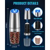 XinXu Gravity Electric Pepper and Salt Grinder Set, Salt/Pepper Mill