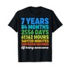 7 Years Old 7th Birthday Shirt Vintage Retro Countdown T-Shirt