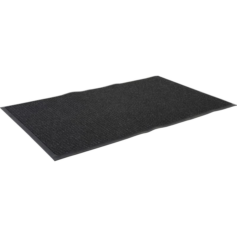 Genuine Joe WaterGuard Indoor/Outdoor Charcoal Gray Mat 72" L X