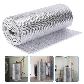 moonoom Water Heater Blanket Insulation Wrap,9.8ftx 15.7in Aluminum Foil Hot Water Heater Cover,Hot Water Heater Jacket for Winter Heater Insulation