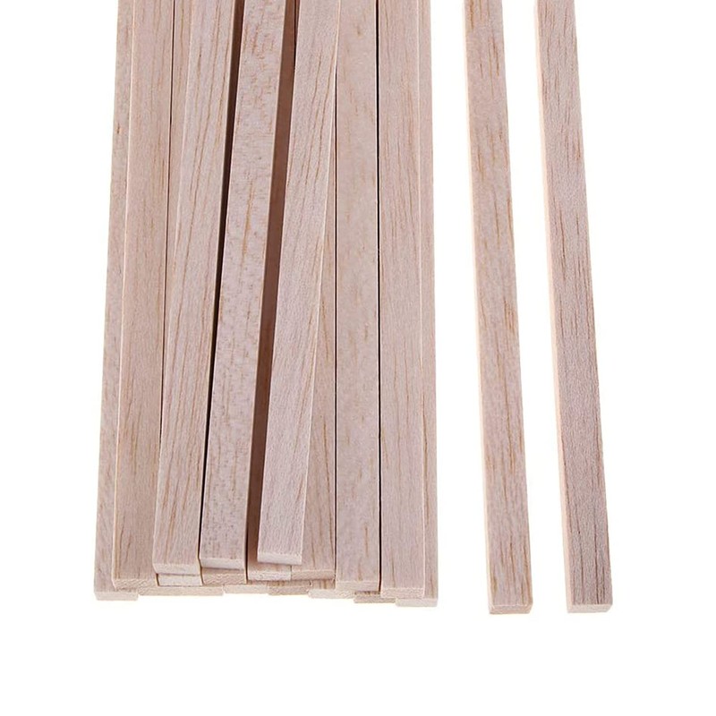 Balsa Wood Sticks 1/4 Inch Square Dowels Strips 12" Long