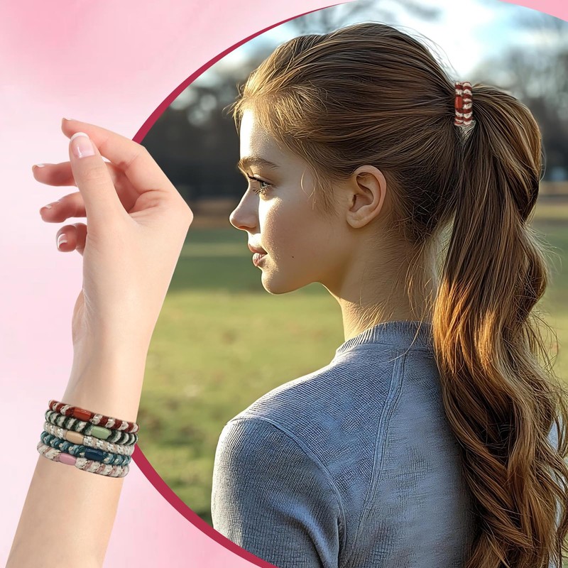 Katyjun Pack of 20 Hair Bands Elastic Stylish Hair Scrunchies