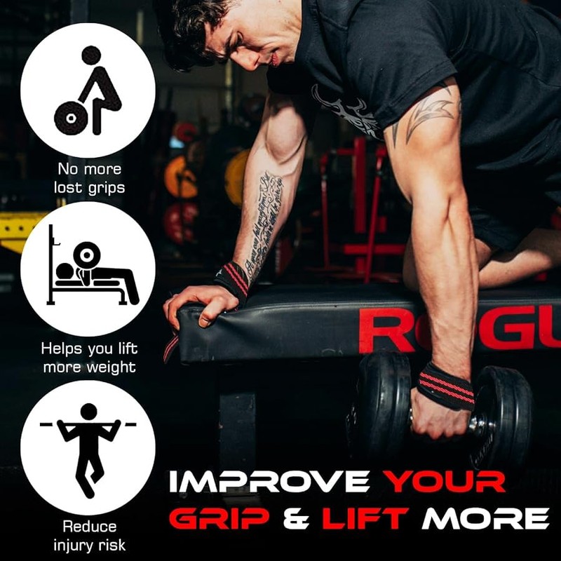 Figure 8 Lifting Straps Pair - Wrist Straps For NonSlip