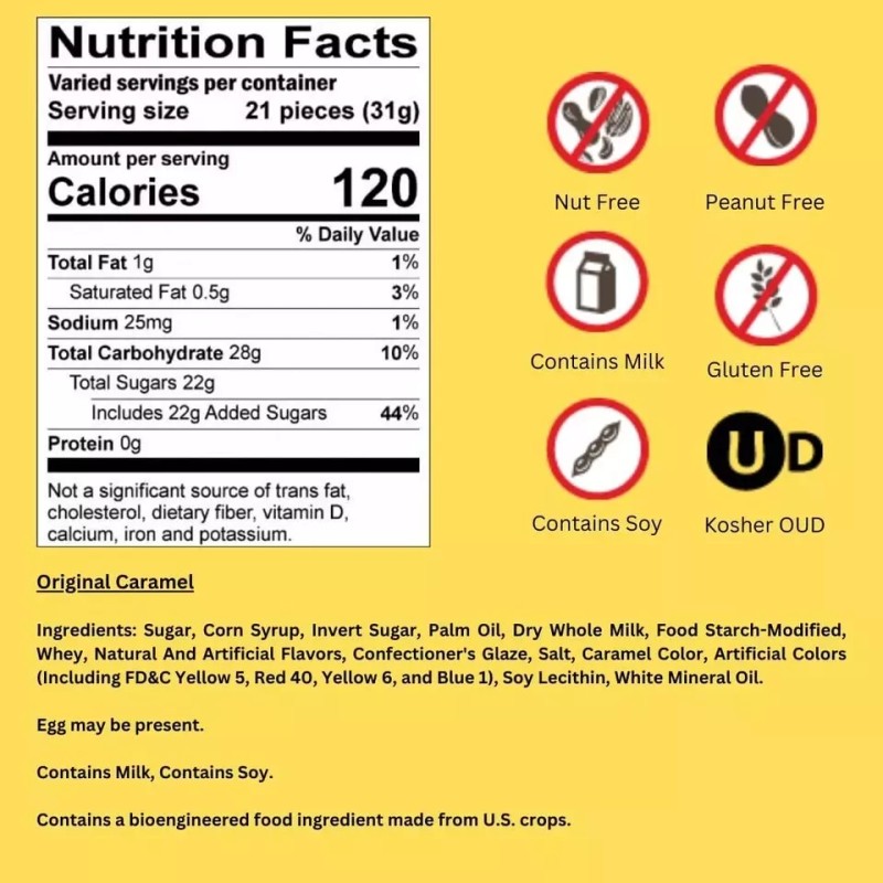 Charms LLC- Sugar Babies SUGAR BABIES Candy Coated Milk Caramels-